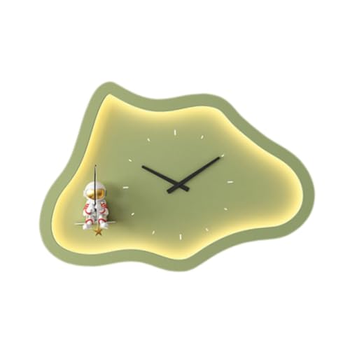 Applique Murale Horloge Nuage Vert Lampe Intérieure Salon Moderne