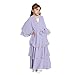 Muslim Girls Islamic Prayer Abayas Layered Flowy Chiffon Ramadan Kaftan Abaya Robe Dresses Dubai Outfits for 5-14 Years