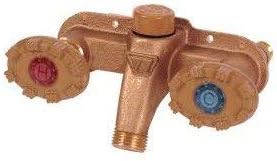 Model 122, 1/2" MPT x 1/2" Female Sweat Inlet Hot & Cold Anti-Siphon Wall Faucet (Horizontal)