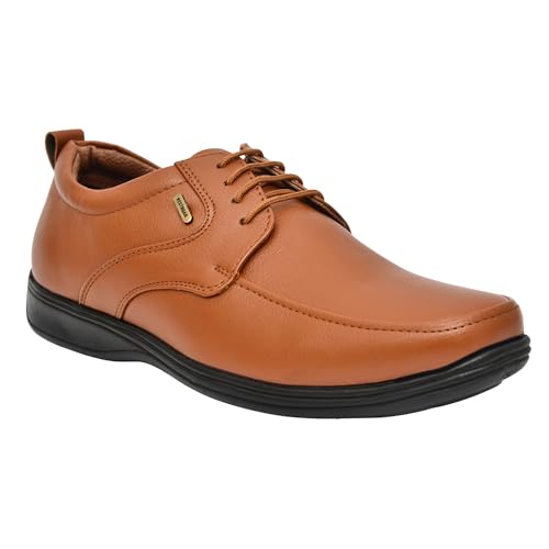 Image of Restroad Men's Formal Shoes | Synthetic Leather Lace-Up Office Wear Shoes for Men