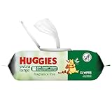 Huggies Extra Large Baby Wipes, Unscented, 1 Flip-Top Pack, 42 XL Wipes Total, Packaging May Vary