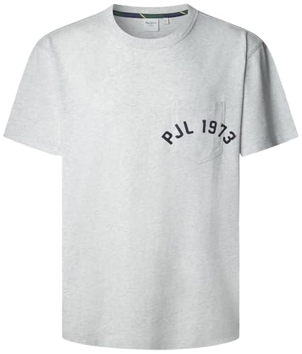 T-shirt homme Pepe Jeans Maverick avec poche poitrine en coton bleu denim