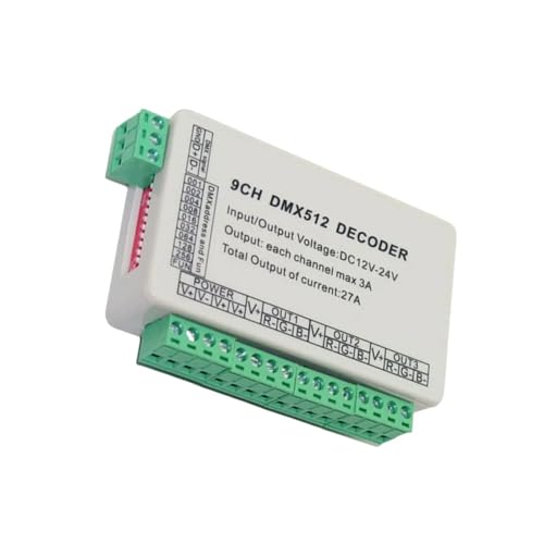 Décodeur DMX 9 canaux haute précision conçu pour l'intégration LED