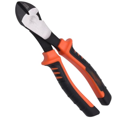 Edward Tools 7” Diagonal Cutters - Ultra Sharp Side Cutter Pliers for Wire, Electrical, Crafting & Floral - Heavy Duty CR-V Steel Flush Cut Snips - 1” Extra-Long Cutting Edge for Precision & Strength