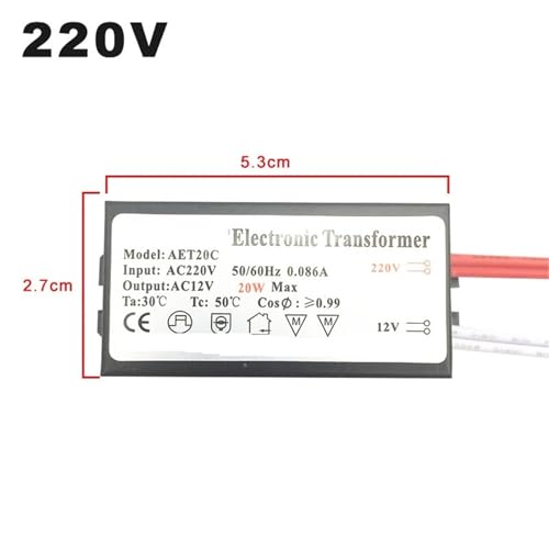 Alimentation LED AC 12V transformateur électronique 20W MR16 G4 - 2