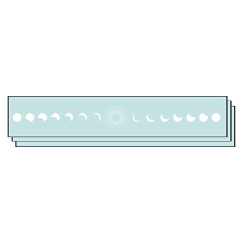 White Moon Phase Bracelet Temporary Tattoos (10-Pk) | Skin Safe | MADE IN THE USA| Removable