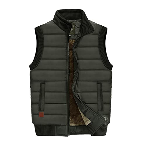 Men Large Size Winter Jacket Vest Casual Outdoor Windproof Vest Men Fleece Keep Warm Thicken Sleeveles Svest Men3
