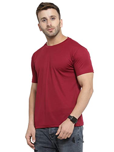 Image of AWG ALL WEATHER GEAR Men's Round Neck Half Sleeves, Lightweight Quick Dry Regular Dry Fit Sports T-shirt