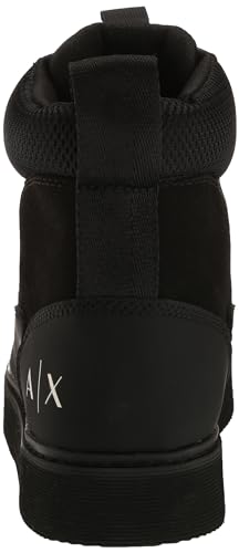 Armani Exchange Men's Cold Weather Lace Up Boot,Black, 93