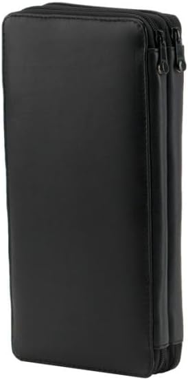 Creative Mark Genuine Leather Brush Case Short Handle Black