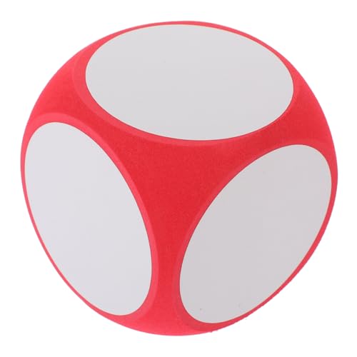 BESTonZON Dados Borrables De Espuma Redondos Dados Enormes para Bricolaje Herramienta Educativa para Fiestas Accesorios De Lisos para Dibujar Libremente