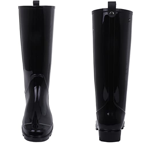 Image of Asgard Women's Tall Rain Boots Waterproof Knee High Rainboots Rubber Wellies
