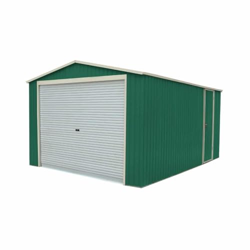 Gardiun Garaje Metálico Essex 19,5 m² Exterior 576x338x243 cm Verde