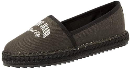 Tommy Jeans Alpargatas Mujer Espadrilles, Schwarz (Negro), 39