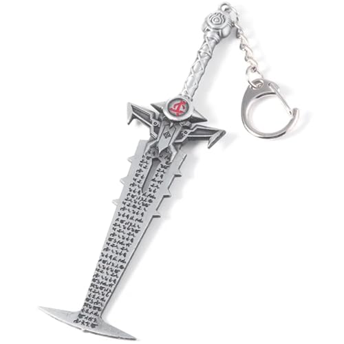 retsamradassaT Game Doom Inspired Eternal Crucible Blade Pendant Keychain Slayer Sword