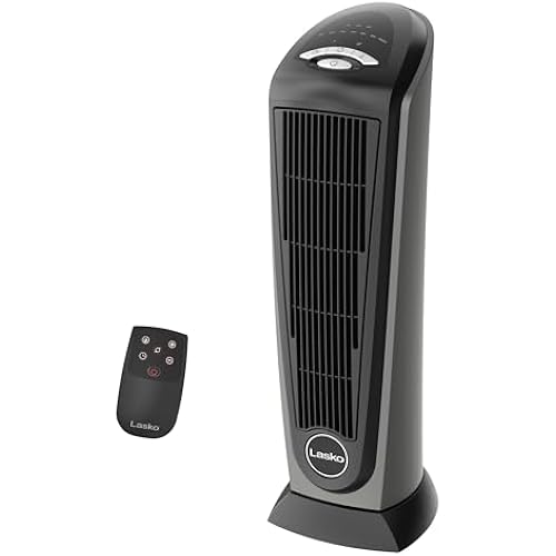 Lasko 1500W Ceramic Tower Space Heater with Remote, Thermostat, Timer & Widespread Oscillation, Portable Electric Heater for Indoor Use, Bedroom & Living Room, 751320 | Built-In Handle, Thermostat, Timer, Widespread Oscillation, Portable Electric Heater for Indoor Use, Bedroom, and Living Room