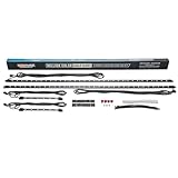 LEDGlow 2pc Add-On Canopy &amp; 2pc Interior Footwell LED Accent Neon Lighting Kit Upgrade for 4-Seater Golf Carts - Fits 12V Gas &amp; 36/48/72V Electric Golf Carts - Only Compatible with LEDGlow Kits