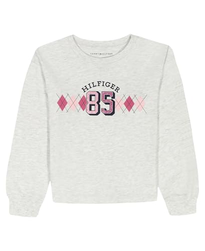 Image of Tommy Hilfiger Girls Long Sleeve Logo Graphic Crew Neck T-Shirt