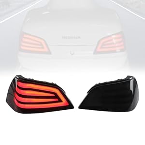 LUXEMOTO LED Tail Lights Brake Lights for Goldwing GL1800, 2 PCS Rear Lights TailLights Running Tour Pack Lamp with Smoked Lenses for Honda Gold Wing GL1800 2001-2017 Accessories (Include LED Light)