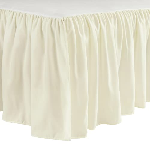 Image of Lush Decor Ruffle Crib Skirt, 16 inch Drop, Ivory