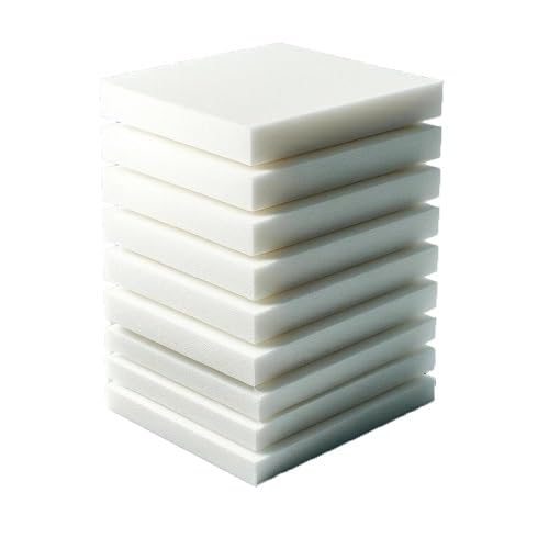 Top Style Collection Cut to Any Size White Upholstery Foam Cushions Seat Pads High Density Foam For Seating Furniture Pads Outdoor Seat Cushions Bench Cushion (26" x 30" x 1")