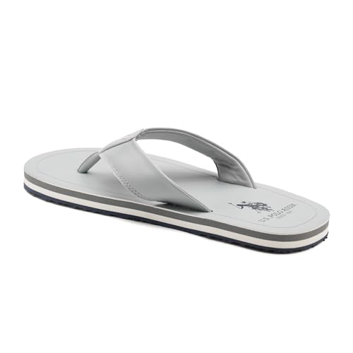 Image of U.S. Polo Assn.| NESTA LT. GREY| Stylish slider Flipflops for Man
