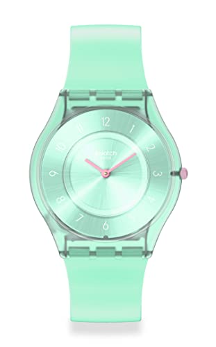 Swatch Big Bold BIOSOURCED Lacquered PASTELICIOUS Teal Quartz Watch (B0BYTJVB29) Amazon Price History, Amazon Price Tracker