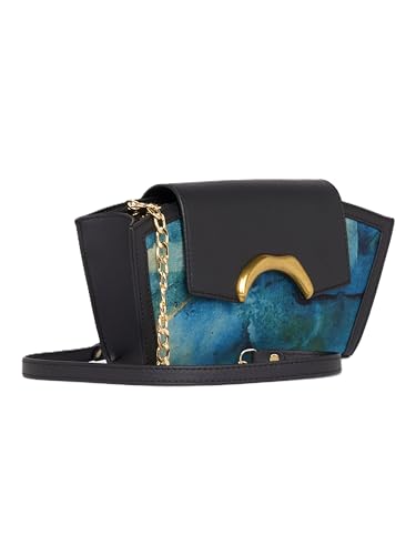 Image of ZOUK Women's Zareen Clutch Bag with Detachable Sling Strap | Vegan Leather | Wedding, Party, Formal