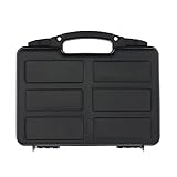 OpTacs Pistolenkoffer - Medium, 31x24,9x8cm, schwarz mit Schaumstoffpolsterung, robuster Schiebeverschluss