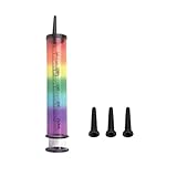 Healifty Enema Cleaner Kit Syringe Efficient Safe Anal Douche Syringe Cleaner Enemator Douche for Women Man 250ML (Rainbow)