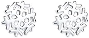 Heather Needham Silver Snowflake stud earrings - Size: 7mm Gift Boxed Sterling silver snowflake earrings. 5103