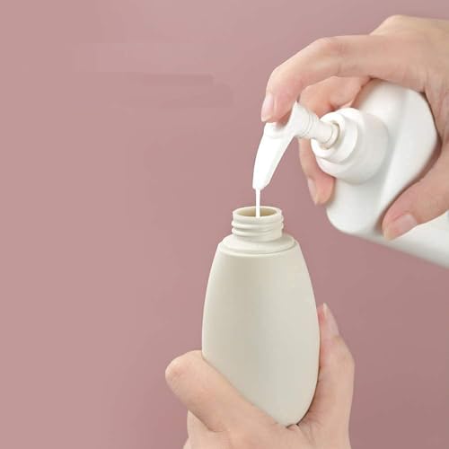 ZALUJMUS Travel Bottle, 3 Pcs Leak Proof Refillable Squeezable Containers Set(60 ml) with Label and Transparent Carry Bag for Liquid Shampoos, Soap and Toiletries. (Multicolor) - Image 5