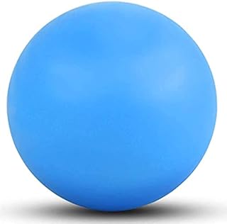 WOVTE Silicone Massage Lacrosse Ball for Sore Muscles, Shoulders, Neck, Back, Foot, Body, Deep Tissue, Trigger Point, Muscle Knots, Yoga and Myofascial Release (Blue)