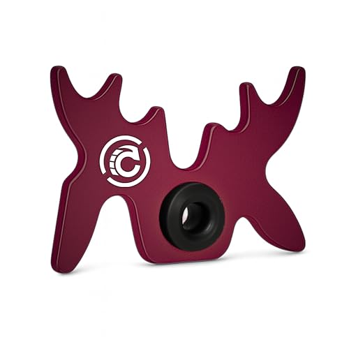 Cru5h Billiards Slip-On Portable Aluminum Moosehead Bridge Cue Rest (Raspberry)
