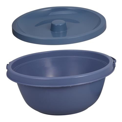 Vaguelly 便器 蓋付きつぼみ 家庭用チャンバーポット 大人用ポータブルトイレ おしっこカップ 大人用尿ポット おまる 寝室用チャンバーポット プラスチック Grey