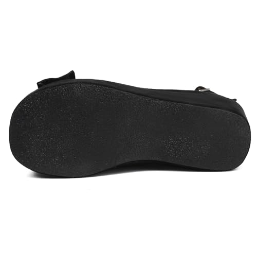 Girls Round Toe Wedge Mary Jane Platform Lolita Shoes Bowtie3