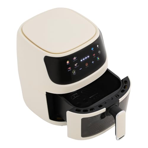 Heißluftfritteuse Friteuse Airfryer Ohne Öl Rapid Air Heißlufttechnologie Hochpräzises NTC Touchscreen heissluftfritteuse mit 2 Heizelementen – fettarm frittieren, backen & grillen