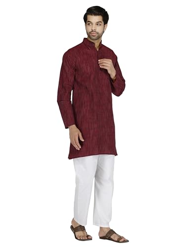 Image of Men's Khadie Cotton Relaxed Straight Kurta