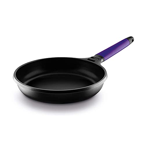 CASTEY - Sartén de Inducción Castey, Modelo F15-I22, Color Violeta, Tamaño 22 cm, Aluminio y Mango Desmontable, Revestimiento Antiadherente, sin PFOA, Base Full Induction, Apta para Todas las Cocinas