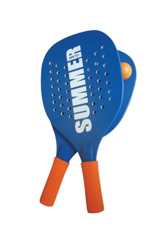 Par de raquetas de playa Summer Padel Beach Tennis con pelota suave juego de raquetas de madera Mar, Playa y Jardín, Rackets de playa