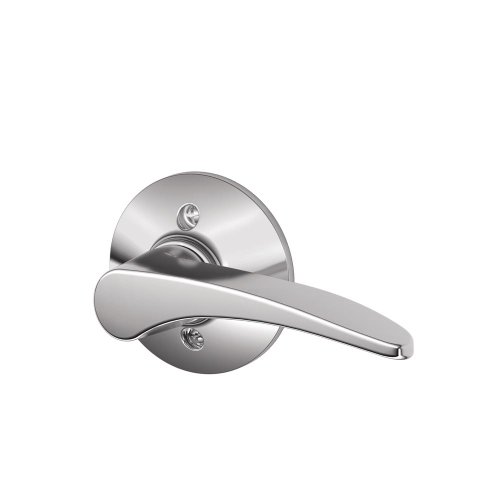 SCHLAGE Manhattan Right Handed Lever Non-Turning Lock, Bright Chrome (F170 MNH 625 RH)