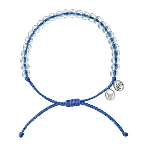 4Ocean Signature Beaded Bracelet - Removes 1 Pound of Ocean Plastic - Adjustable, Unisex, Handcrafted from Recycled Materials - Eco-Friendly Ocean Cleanup Jewelry