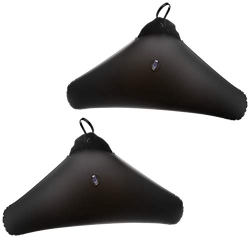 WENKO Cintre Deep Black - set de 2, gonflable, Polyéthylène, 42.5 x 22 cm, Noir