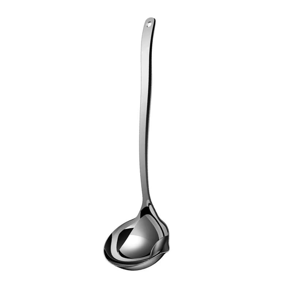 CTRLZS Oil Separator Soup Ladle Stainless Steel Grease Trap Long Spoon Soup Colander for Cooking Kitchen Accessory for Hot Pot