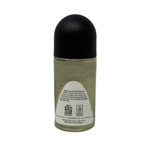Nivea Men Black & White Desodorante Roll On 50ml miniatura 2