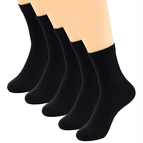 Mens Socks 5 Pairs Cotton Classic Business Soft Comfortable