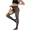 Merlvida Medias Térmicas Mujer con Interior de Forro Polar Medias Reductoras Mujer Transparentes Falsas Medias Térmicas Invierno Mallas Alto Cintura Leggings Pantimedias Leotardos Talla Grande S-3XL
