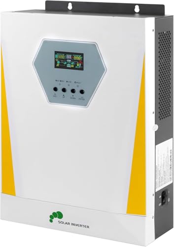 Rvpozwer 3000W Hybrid Wechselrichter 12V auf 230V,Reiner Sinus Solarwechselrichter, LCD-Digitalanzeige solar wechselrichter für RV, Wohnwagen, Haushaltsgeräten