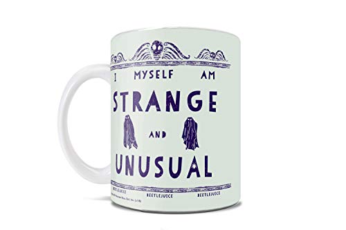 Trend Setters Beetlejuice - Strange and Unusual - Winona Ryder as Lydia Deetz - 11 oz Ceramic Coffee or Tea Mug – Officially Licensed Merchandise - Perfect for gifting or collecting WMUG780
