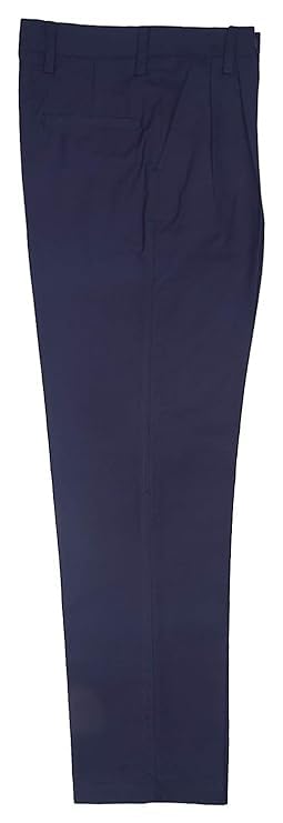 PALIANS White Cotton Trousers for Kids, Regular Fit